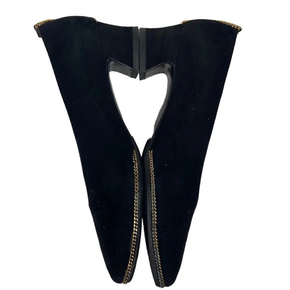 Stuart Weitzman for Browns black gold detail heels Sz 7 - Picture 6 of 9